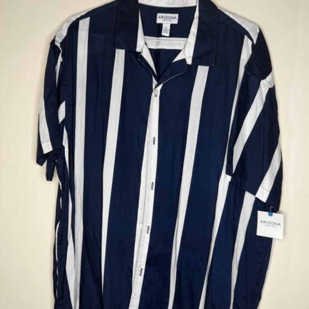Arizona Jean Co Striped Button-Up Shirt XXL